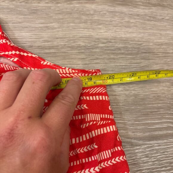 Anthropologie Black Red Tan Corey Lynn CarterZebra Contrast Jumpsuit M - Picture 9 of 10